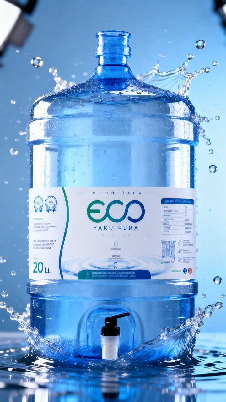 ECO YAKU — Bidón de agua pura 20 litros en Piura. Ozonizada, sin sodio, libre de impurezas. Entrega a domicilio.